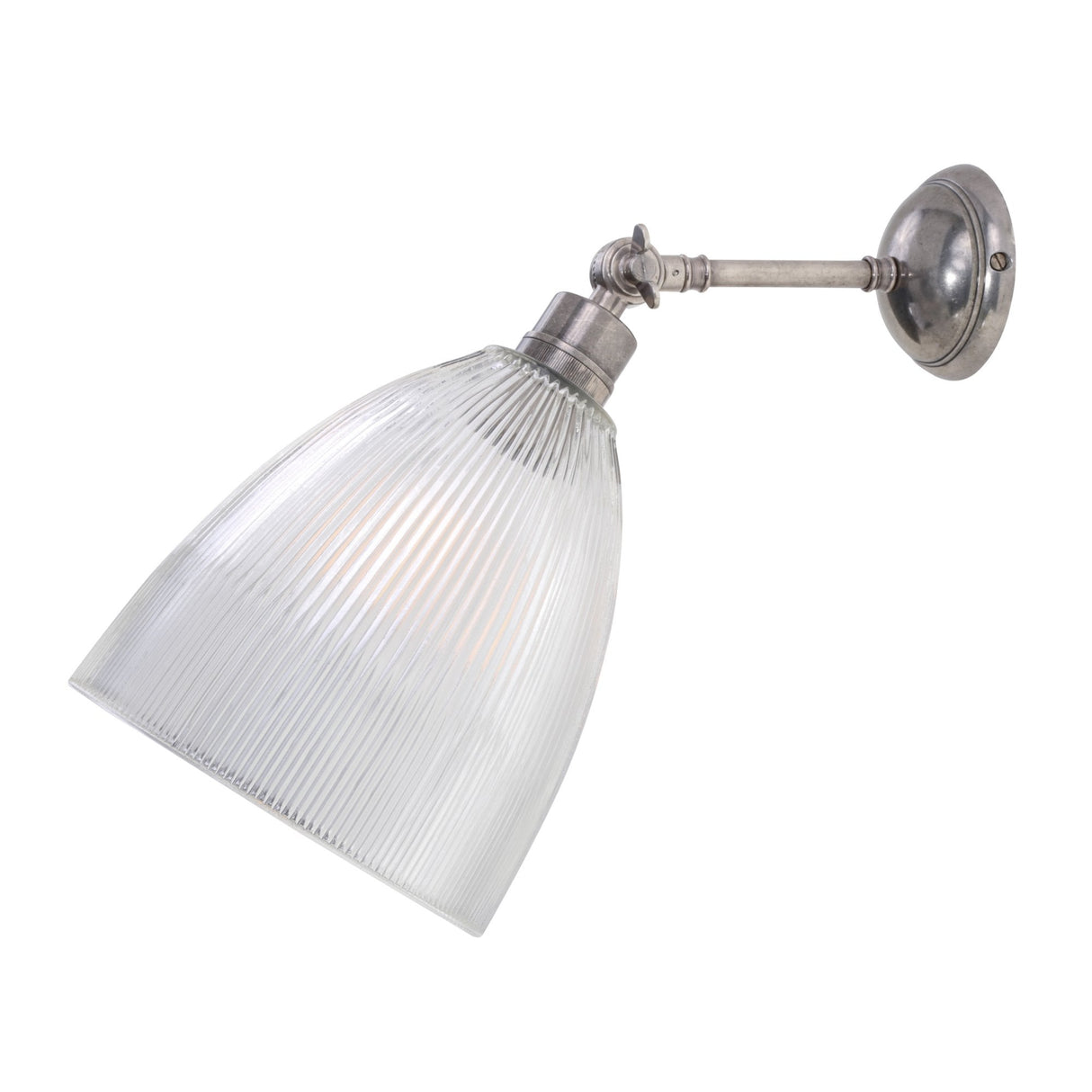 Industrial Elegance: Hale Antique Brass Prismatic Wall Light