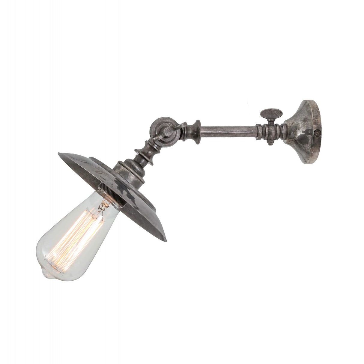 Vintage-Inspired Porter Brass Swing Arm Wall Light