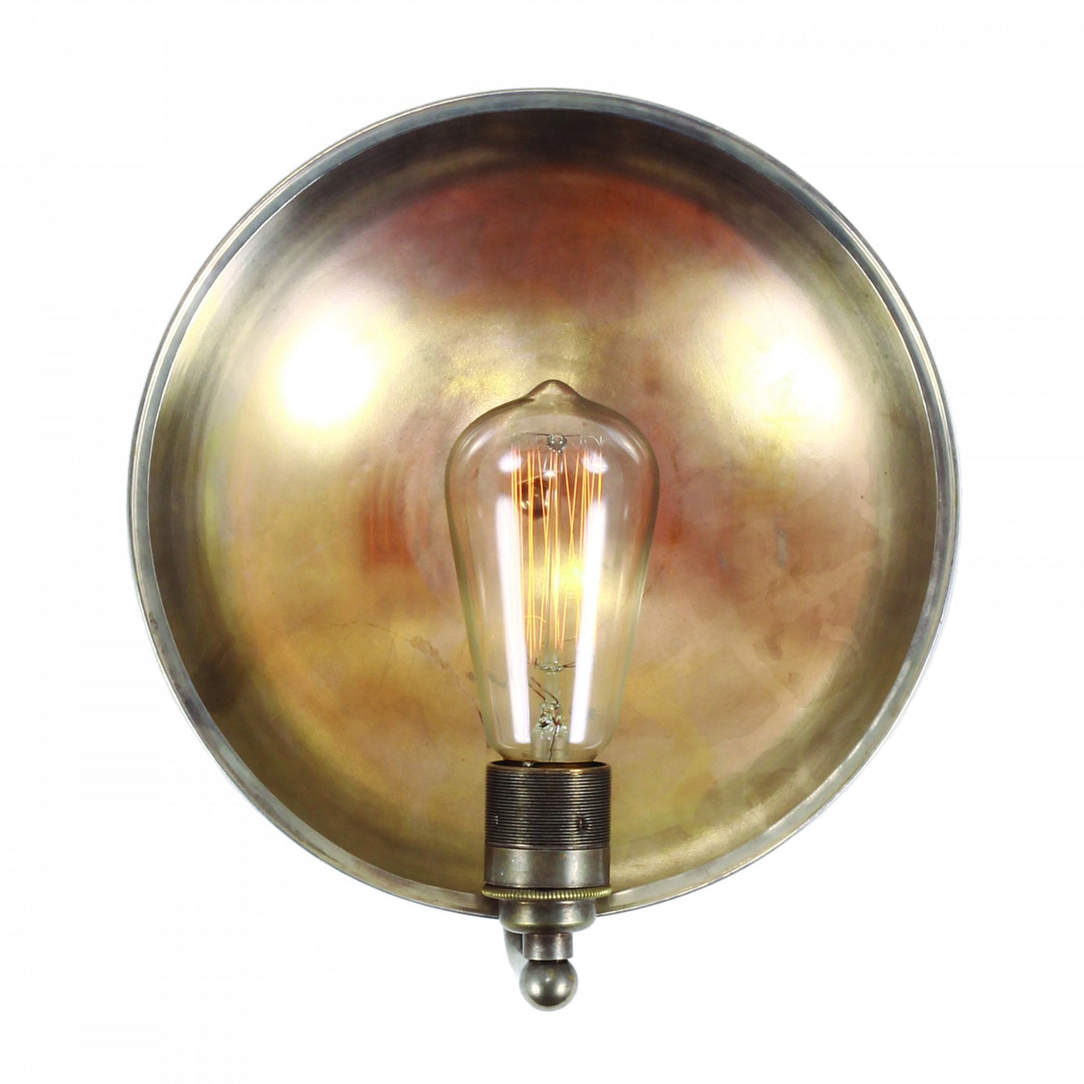 Chulainn Brass Gong Dish Wall Light