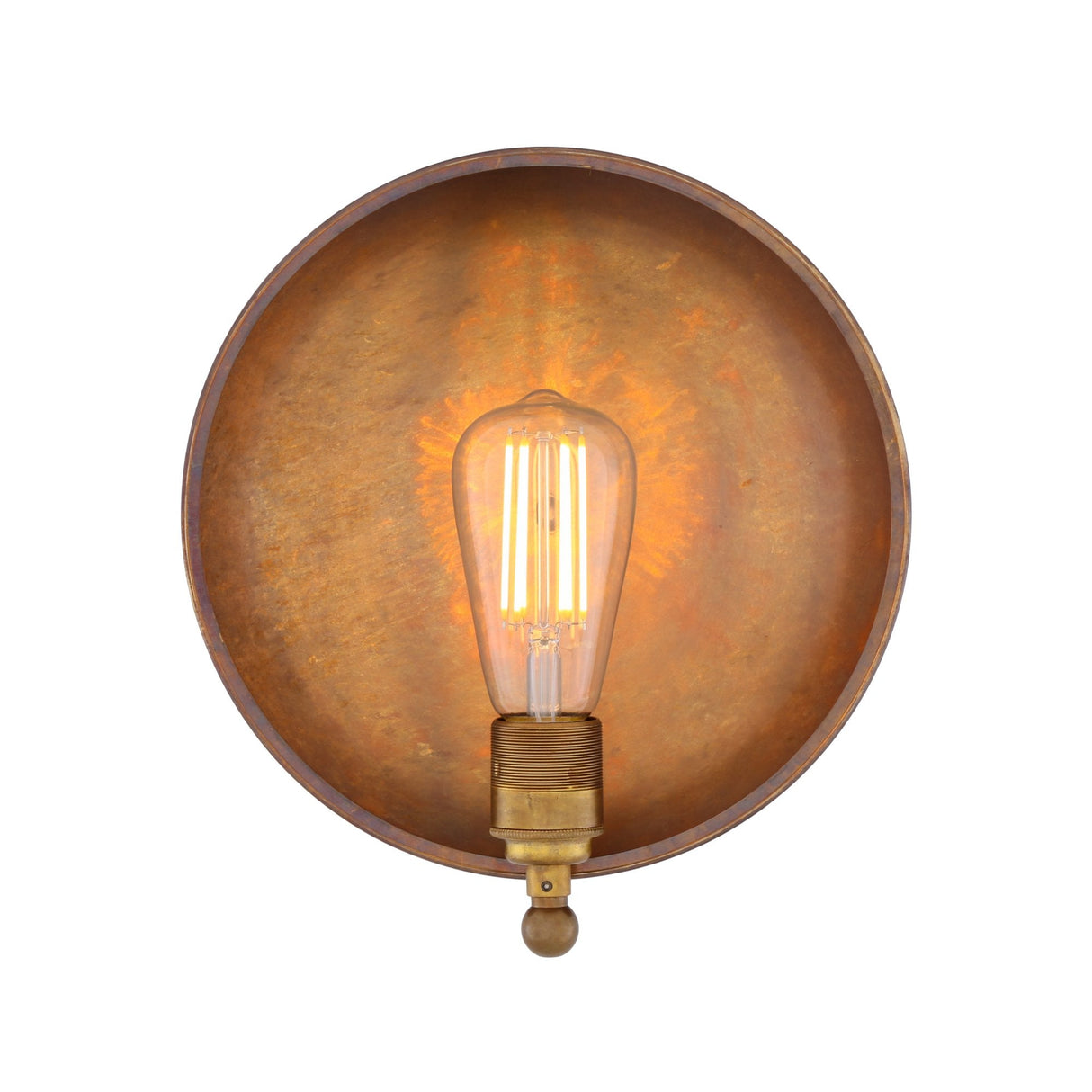 Chulainn Brass Gong Dish Wall Light