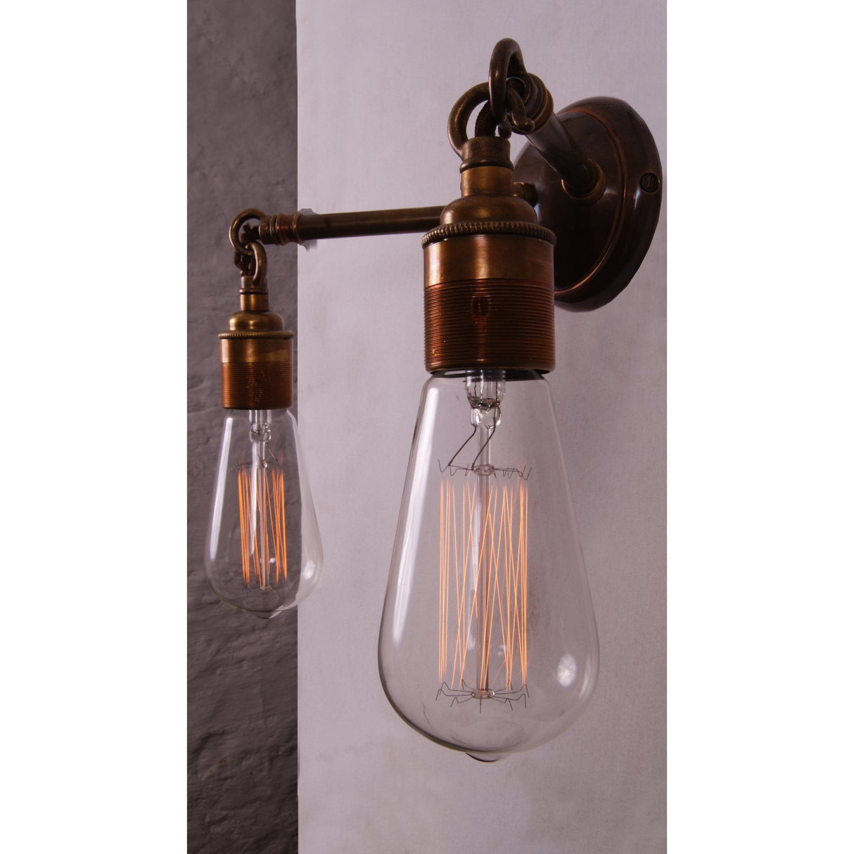 Arrigo Dual Arm Industrial Wall Sconce