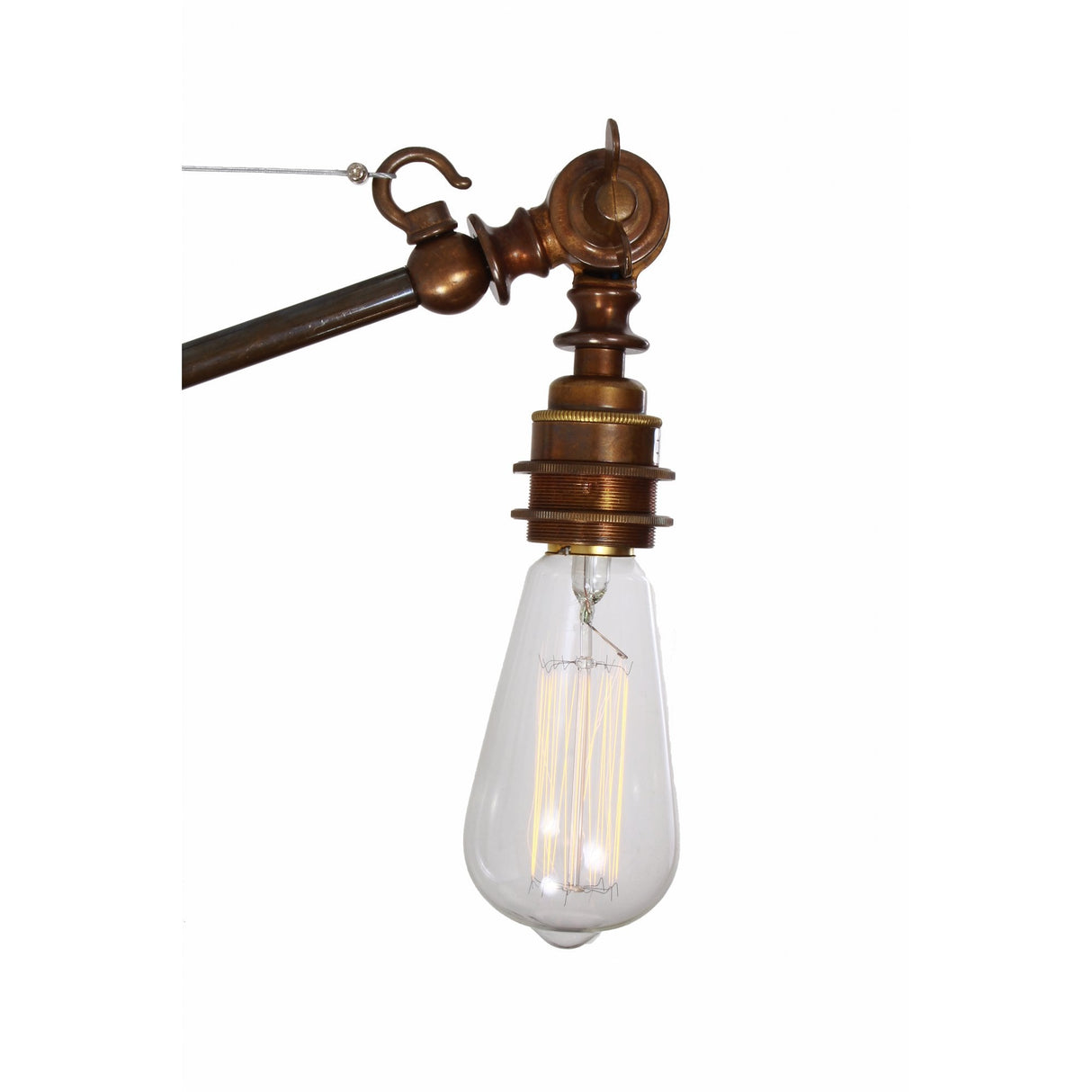 Manick Adjustable Industrial Brass Wall Sconce