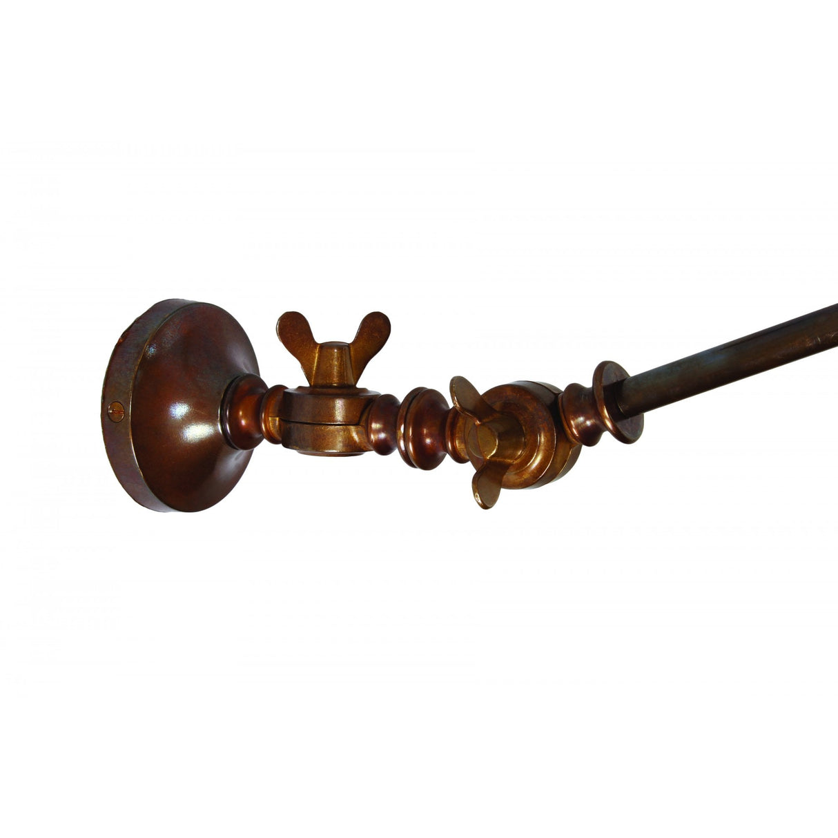 Manick Adjustable Industrial Brass Wall Sconce