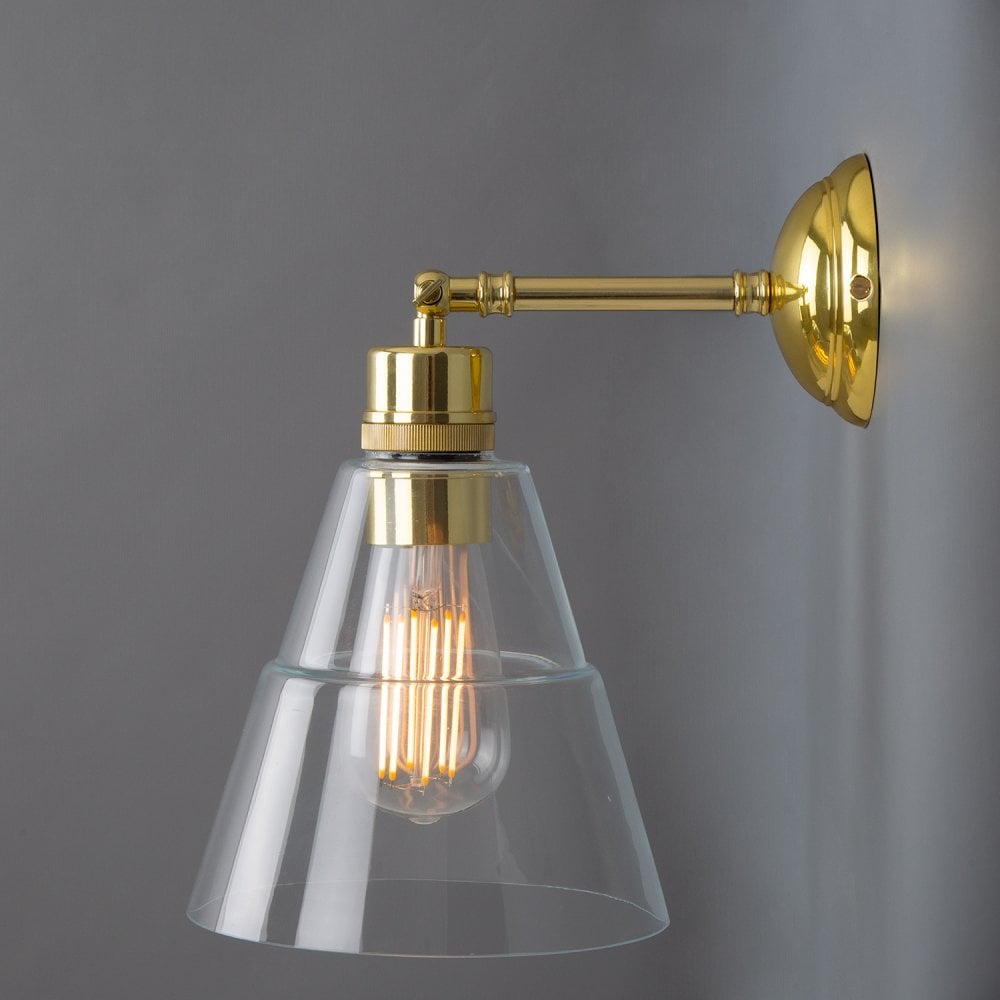 Vintage Brass Loft Wall Sconce