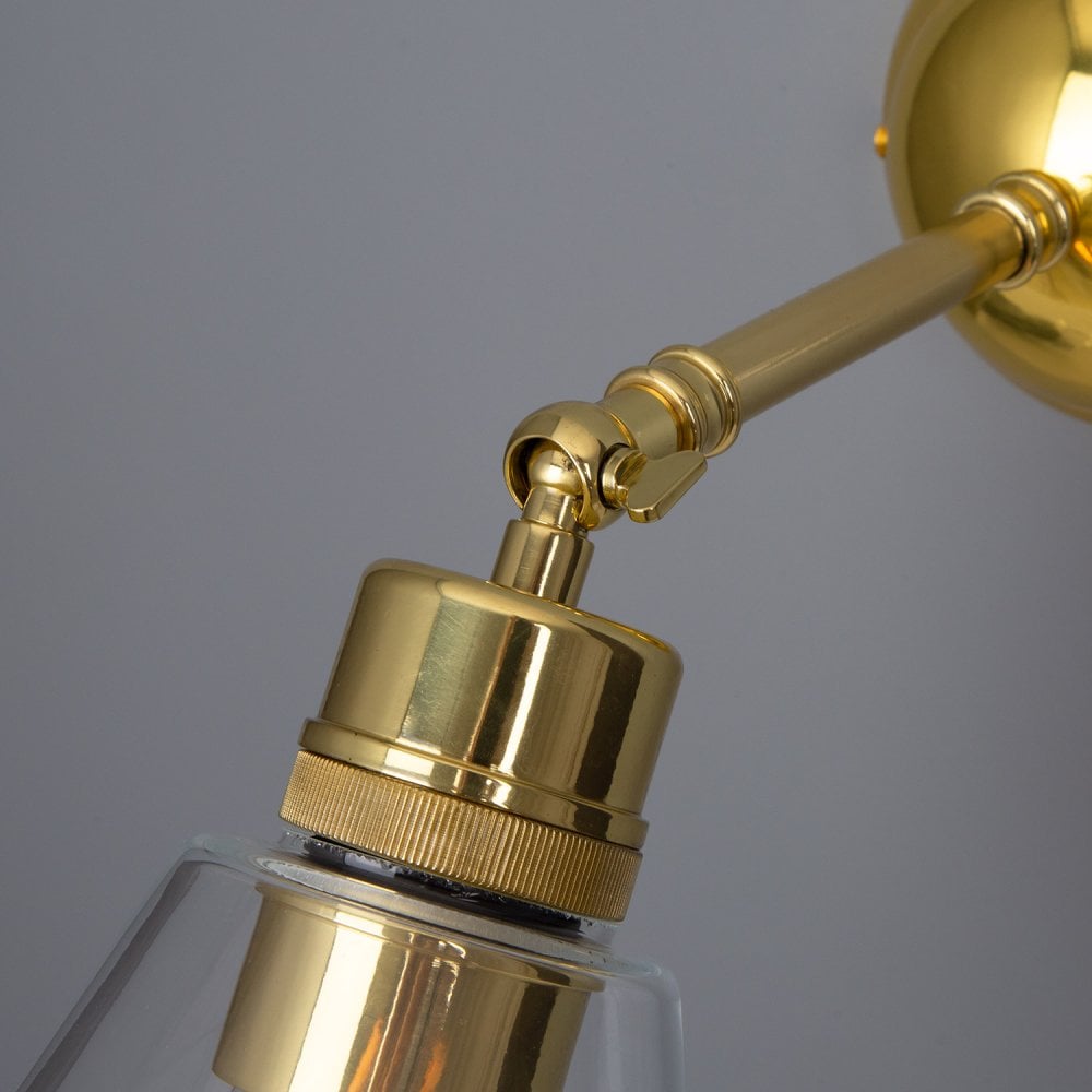 Vintage Brass Loft Wall Sconce