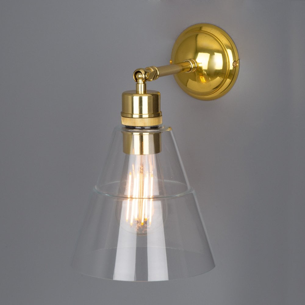 Vintage Brass Loft Wall Sconce