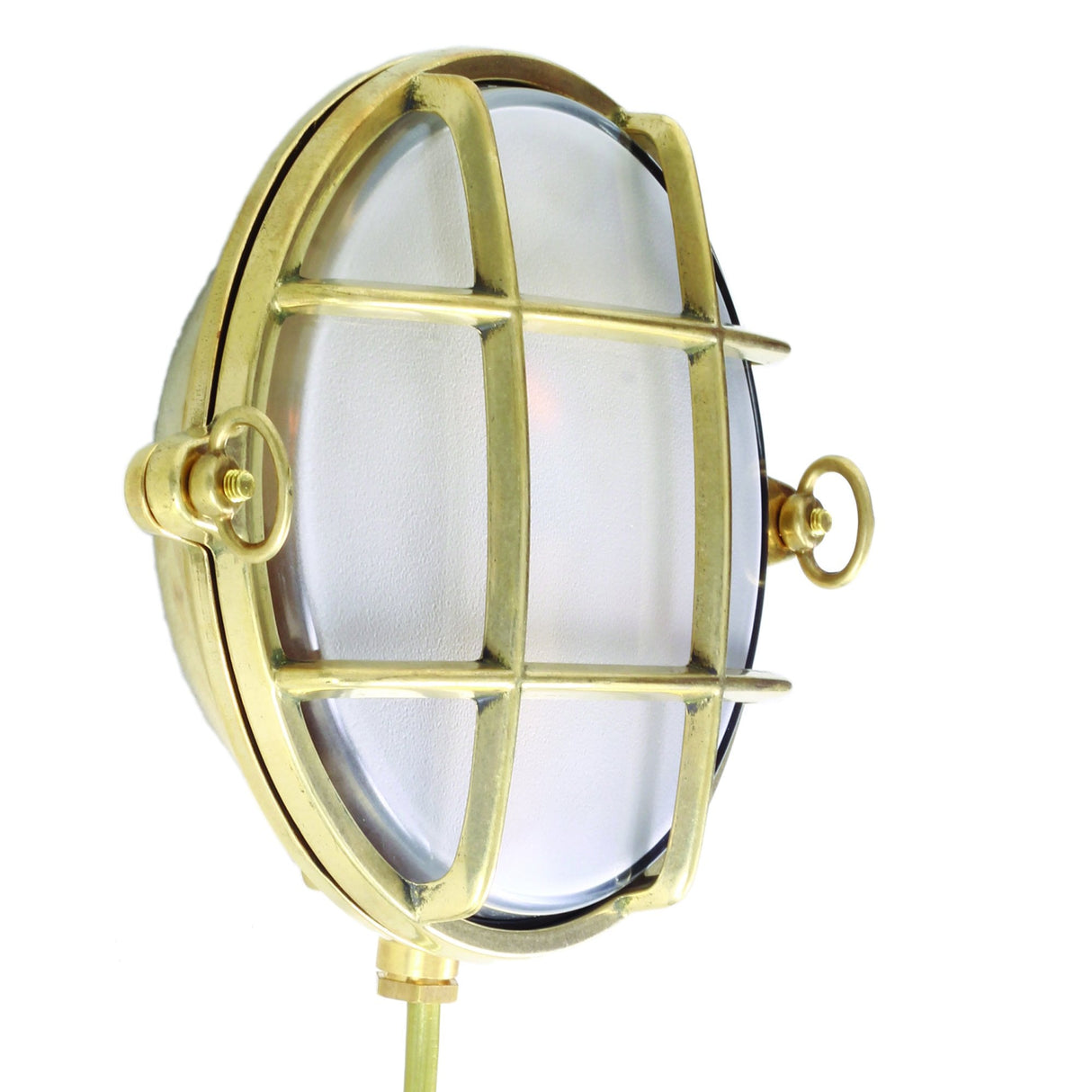 Ergo Nautical Antique Brass Bulkhead Lamp