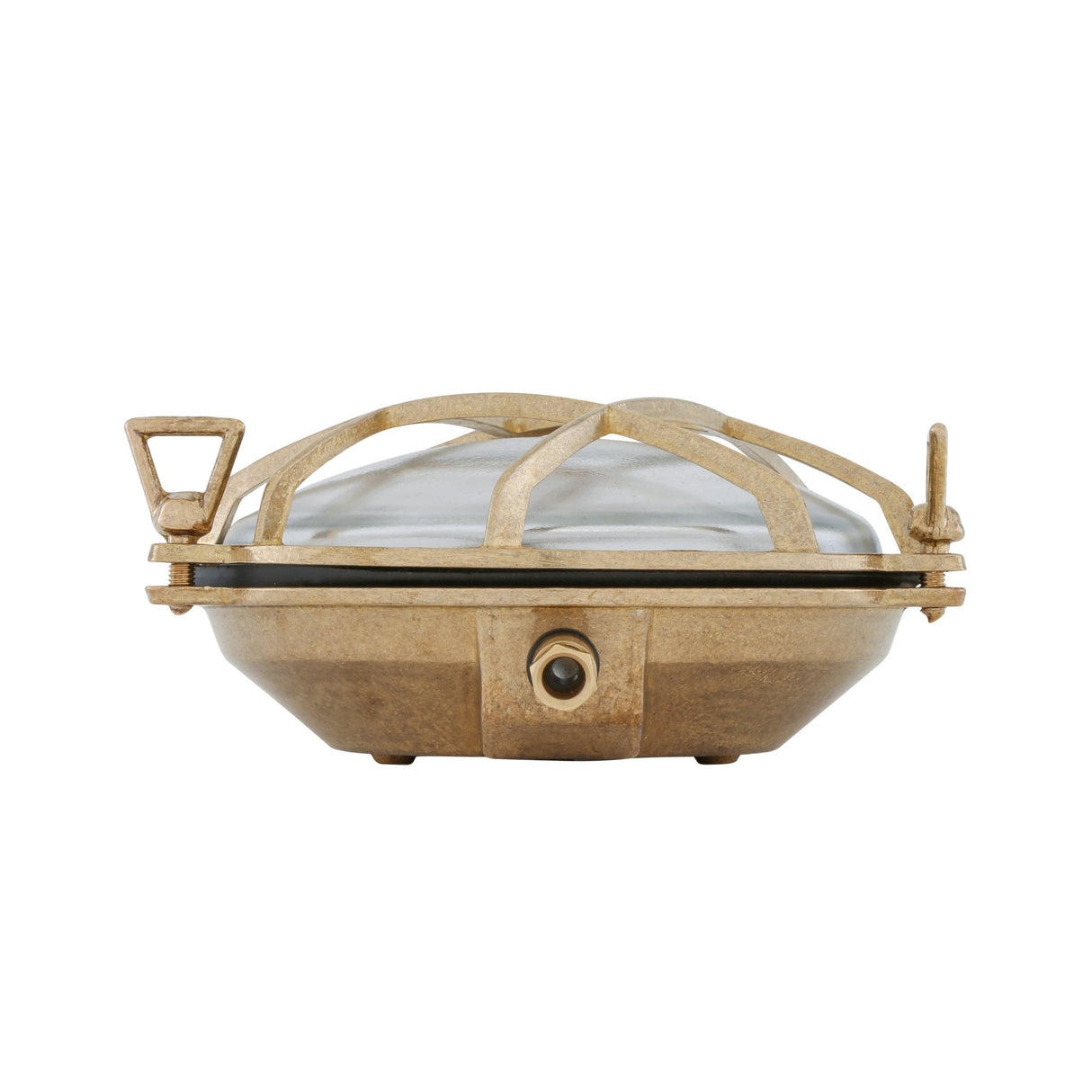 Adoo Marine Nautical Wall or Ceiling Light in Antique Brass, 21cm Round