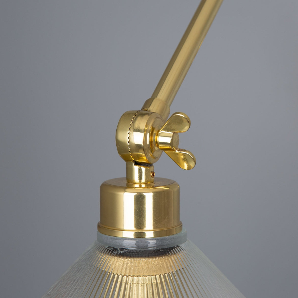 Vintage Brass Adjustable Swing Arm Wall Light