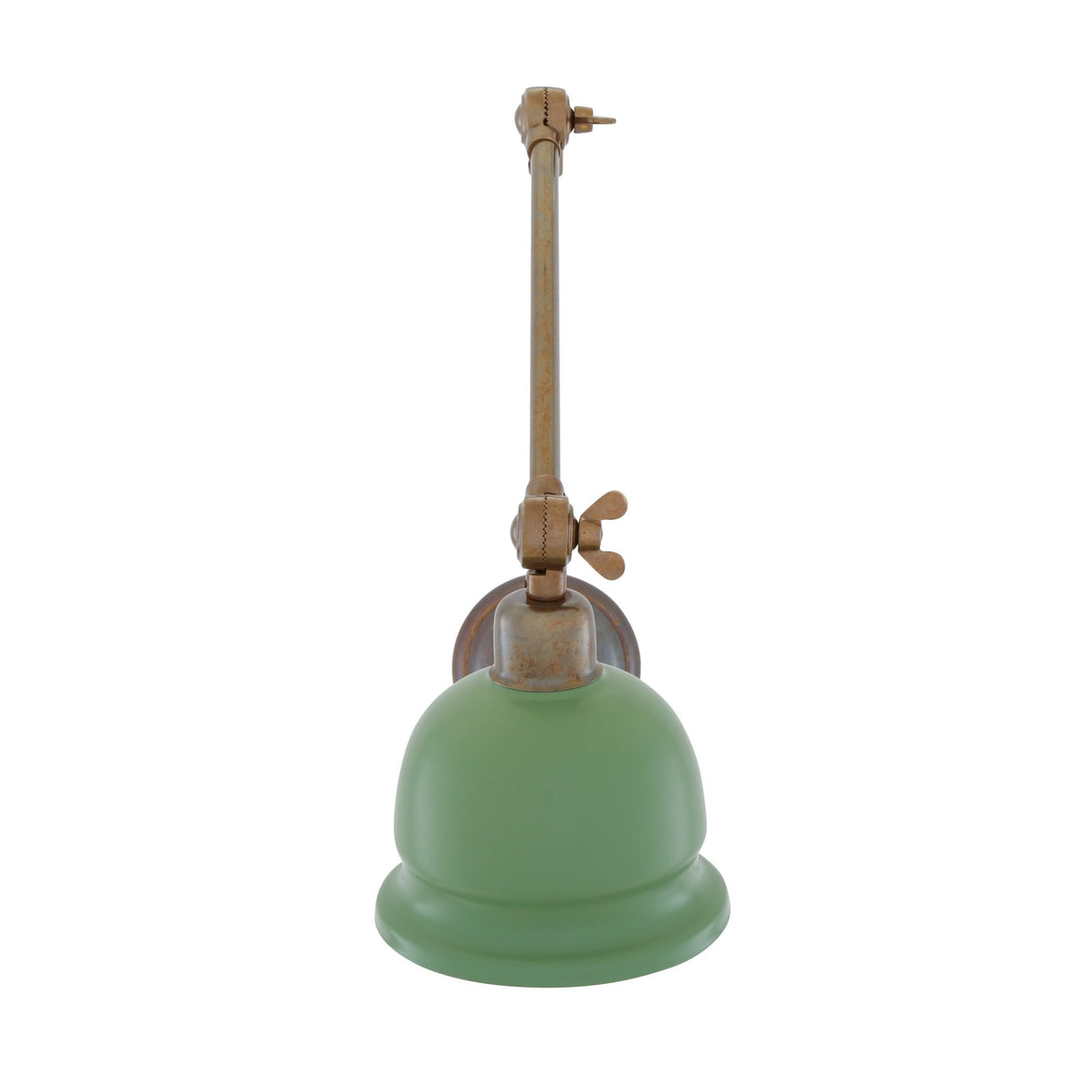 Nico Adjustable Picture Light in Antique and Polished Brass