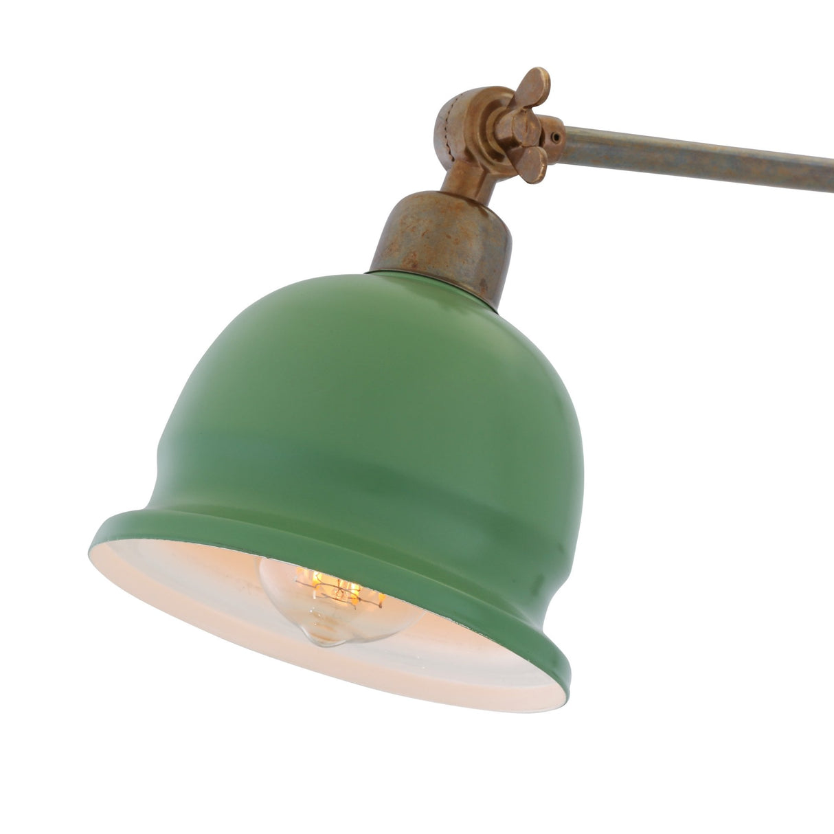Nico Adjustable Picture Light in Antique and Polished Brass