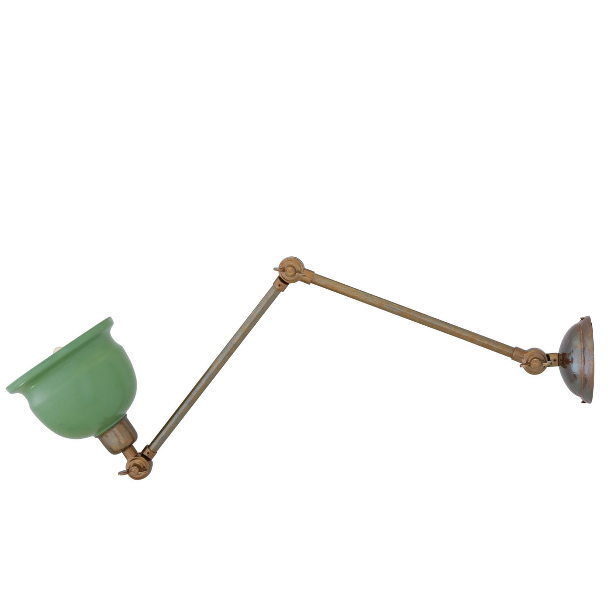 Nico Adjustable Picture Light in Antique and Polished Brass