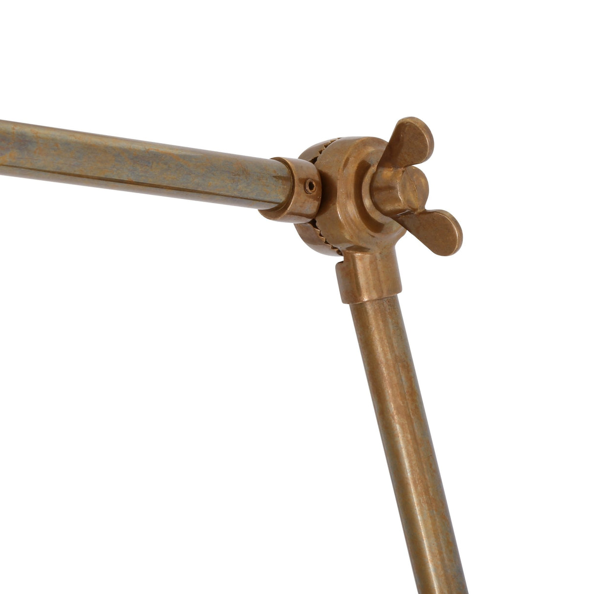 Nico Adjustable Picture Light in Antique and Polished Brass