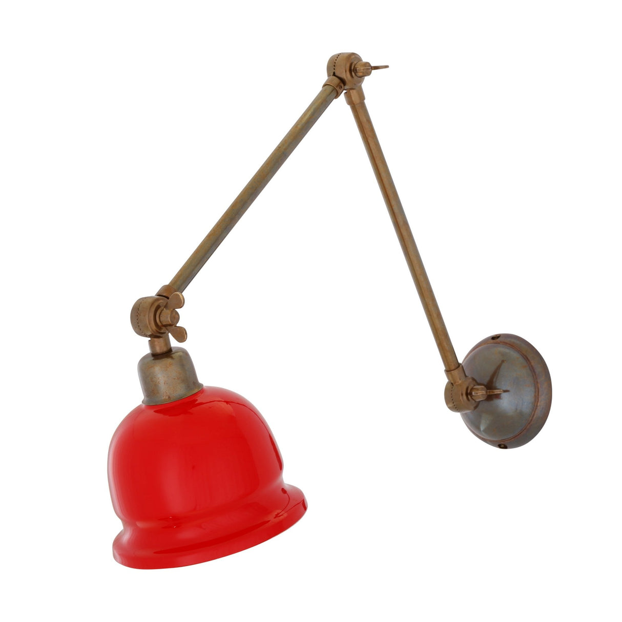 Nico Adjustable Picture Light in Antique and Polished Brass