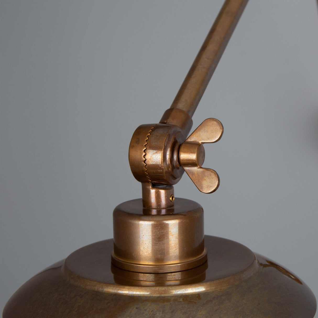 Vintage Brass Reznor Adjustable Wall Lamp