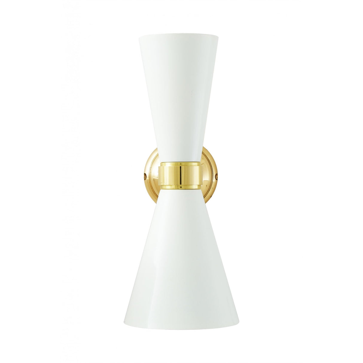 Elegant Cairo Wall Sconce in Polished Brass and Matte Black