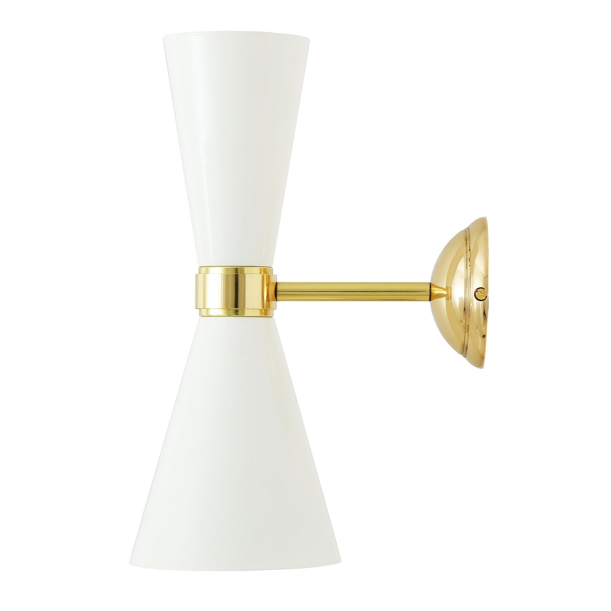 Elegant Cairo Wall Sconce in Polished Brass and Matte Black