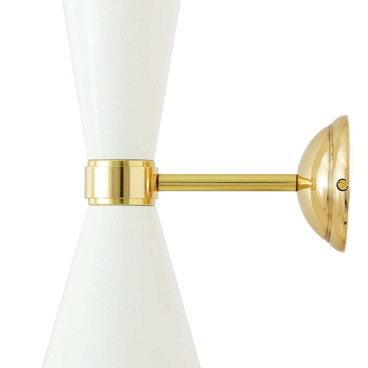 Elegant Cairo Wall Sconce in Polished Brass and Matte Black