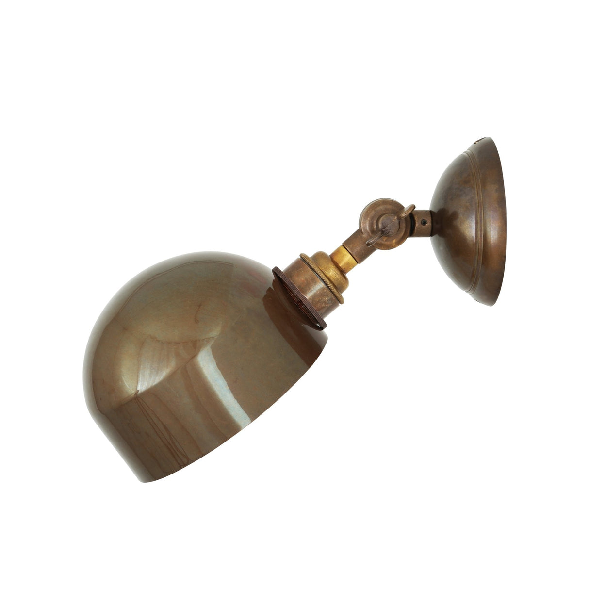 Antique Brass Adjustable Wall Light - San Jose Collection