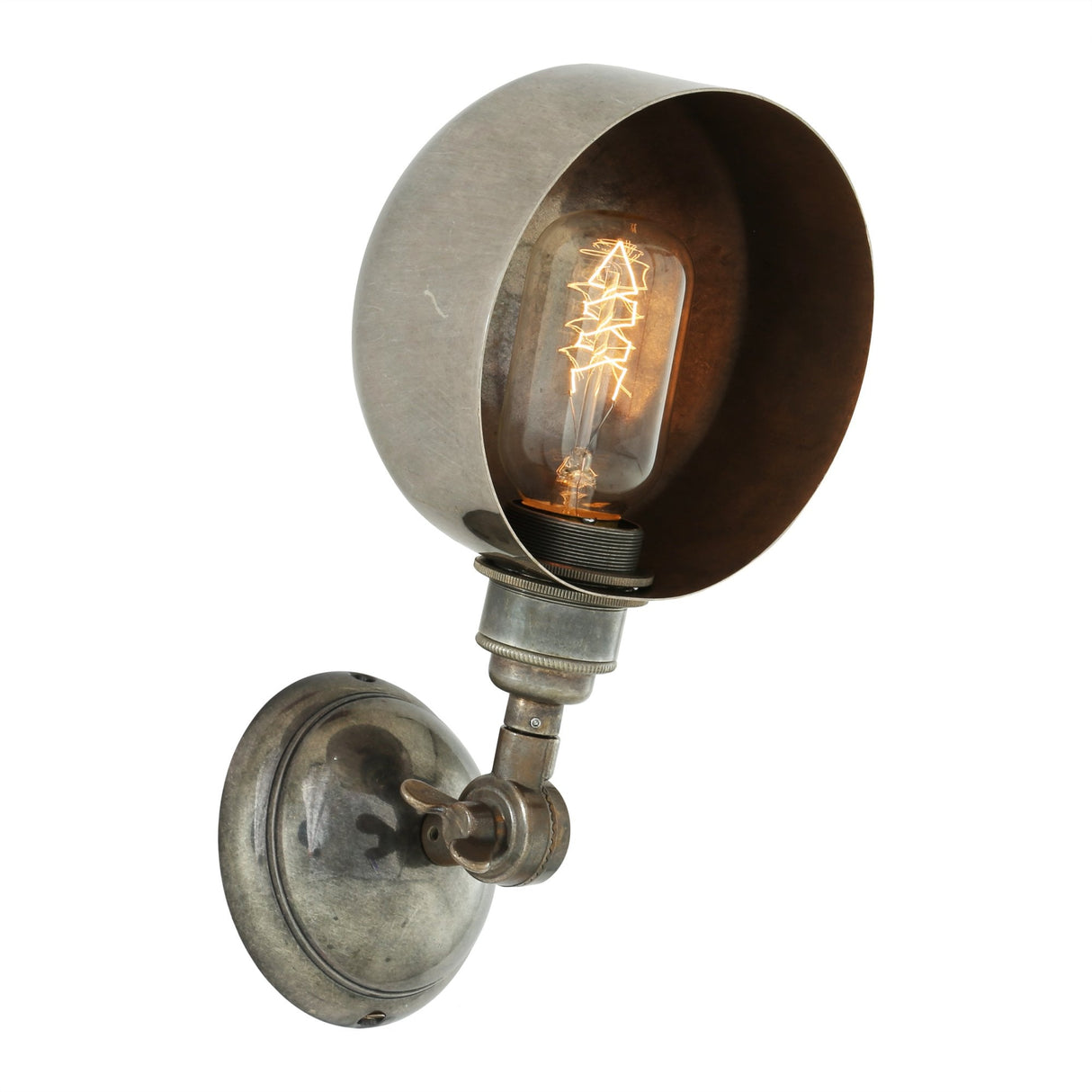 Antique Brass Adjustable Wall Light - San Jose Collection