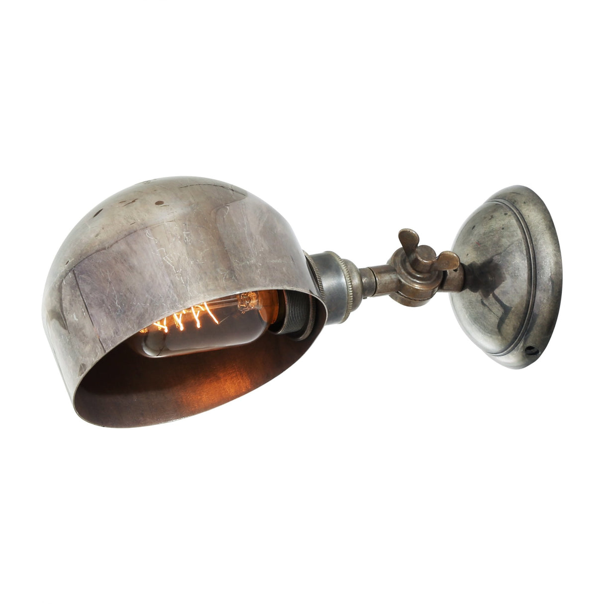 Antique Brass Adjustable Wall Light - San Jose Collection