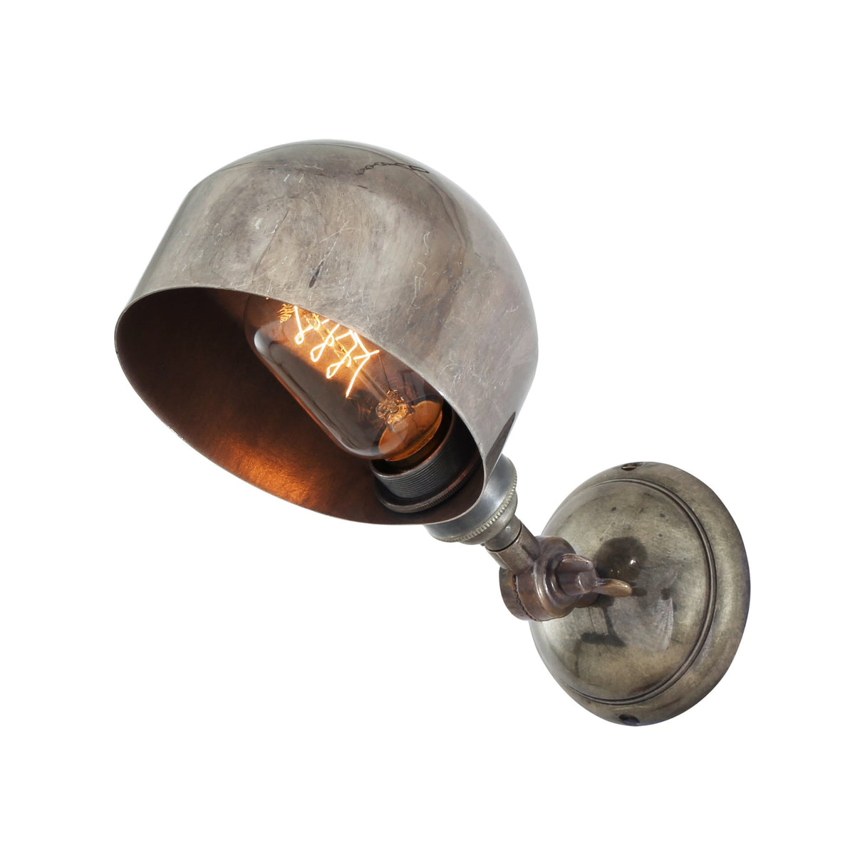 Antique Brass Adjustable Wall Light - San Jose Collection