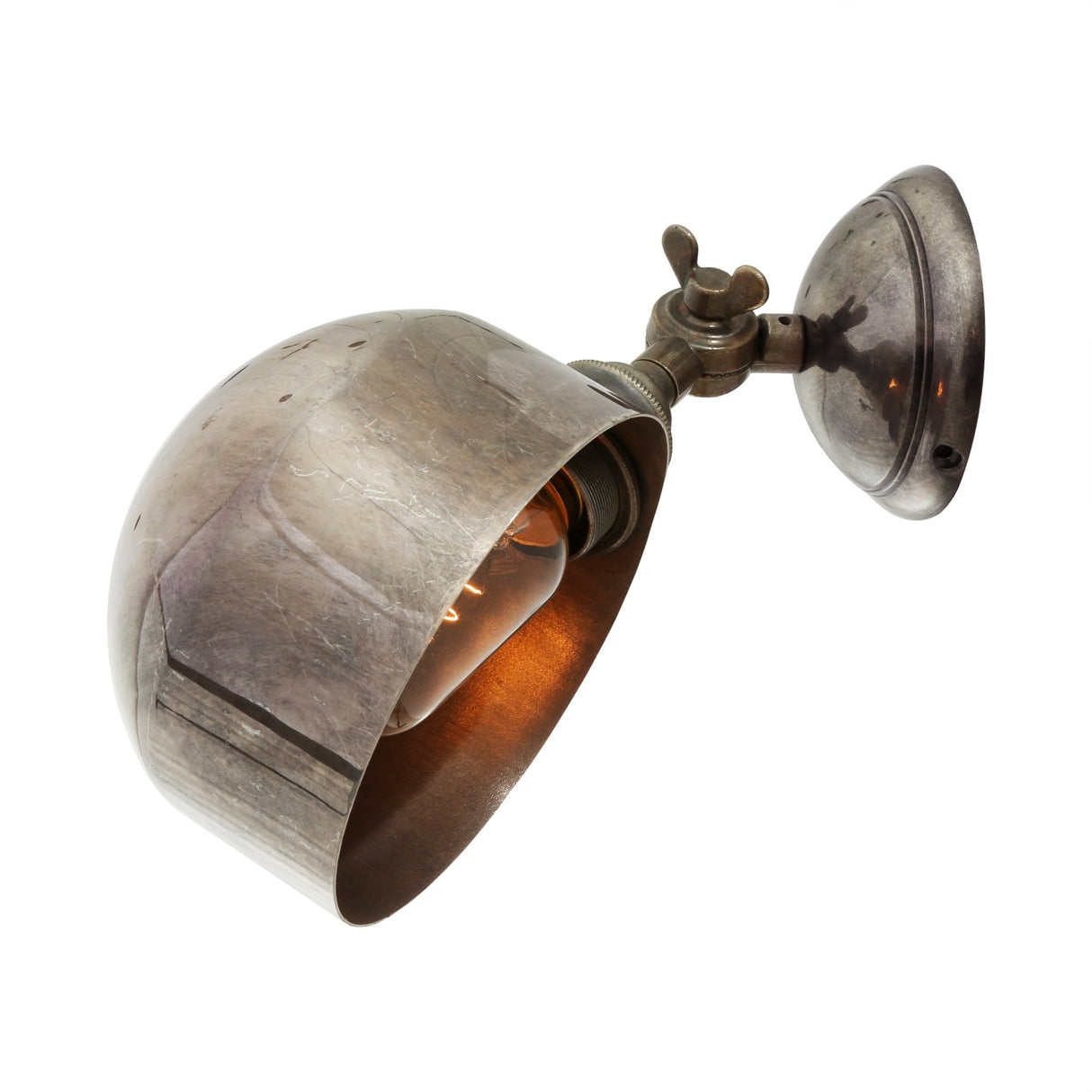 Antique Brass Adjustable Wall Light - San Jose Collection