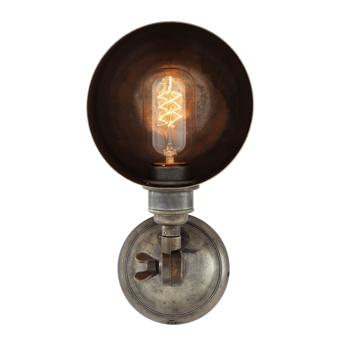 Antique Brass Adjustable Wall Light - San Jose Collection