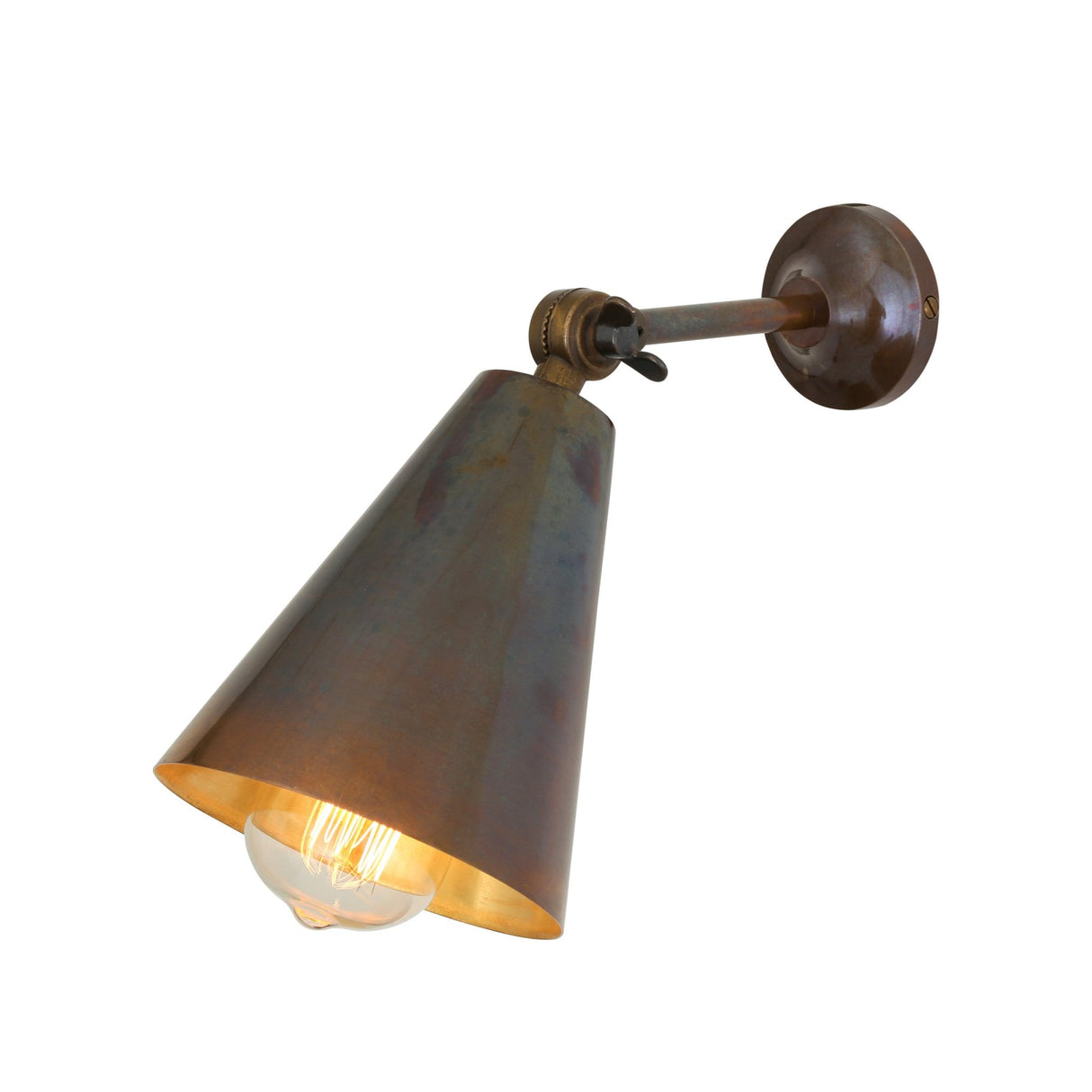 Artisanal Brass Adjustable Wall Light - Moya Collection