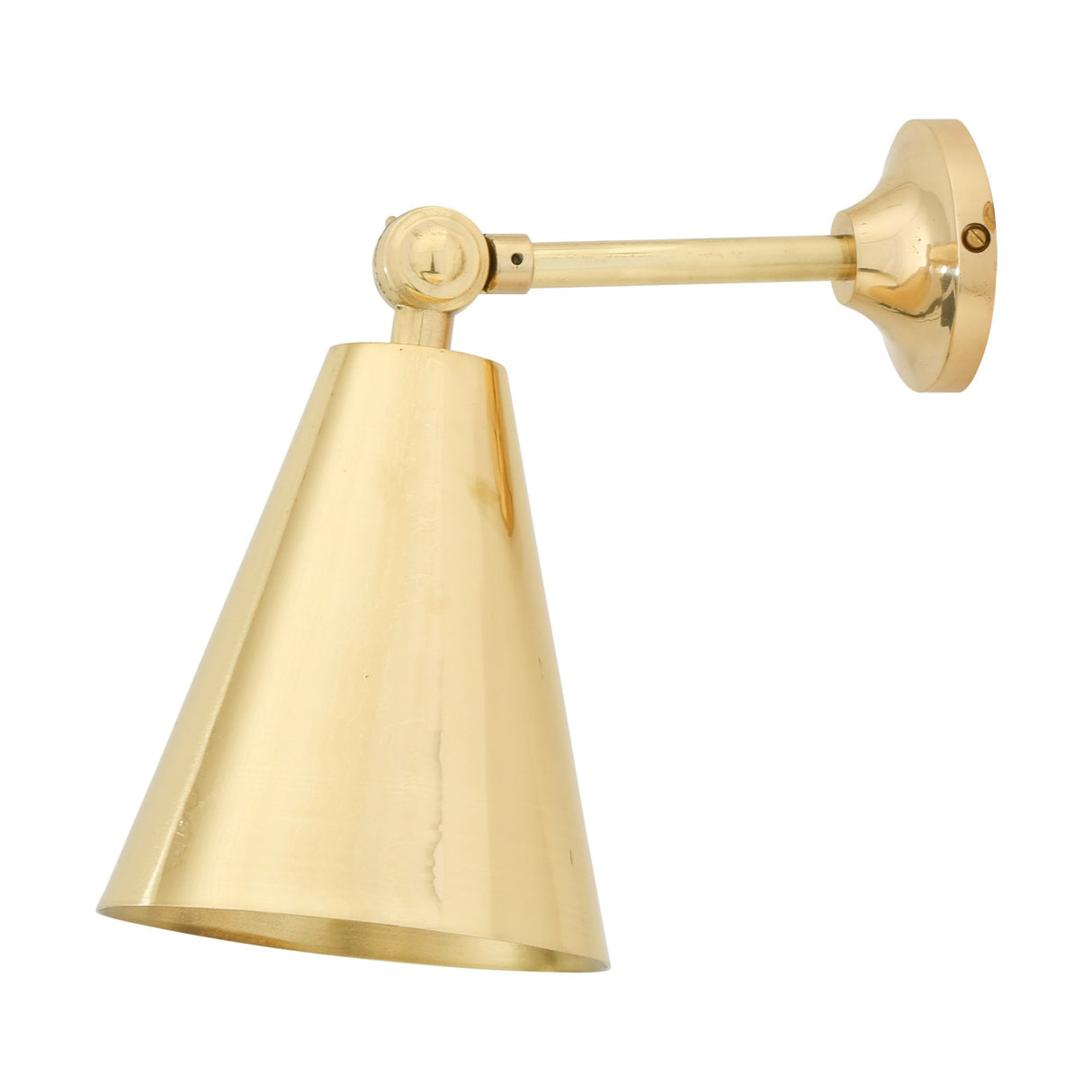 Artisanal Brass Adjustable Wall Light - Moya Collection