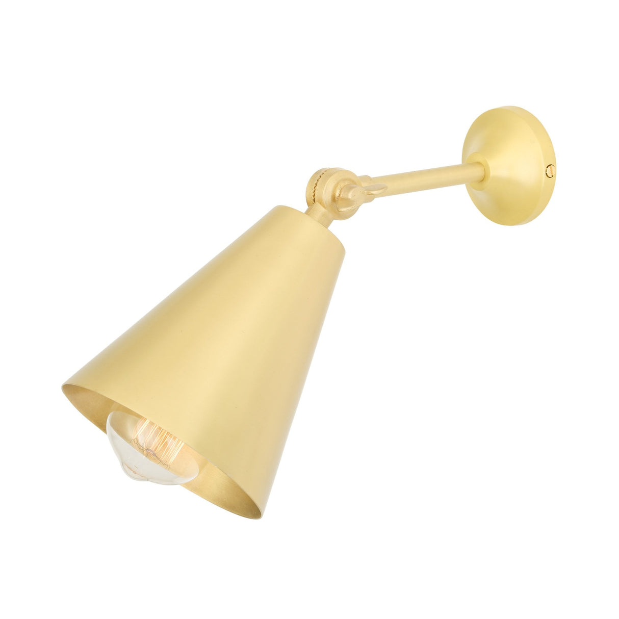 Artisanal Brass Adjustable Wall Light - Moya Collection