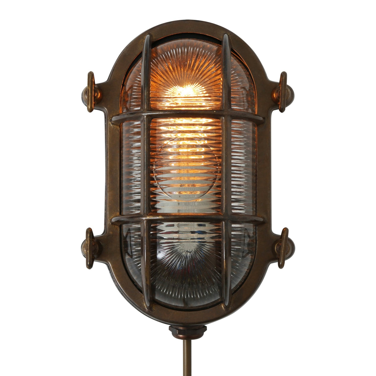 Ruben Brass Oval Marine Bulkhead Light
