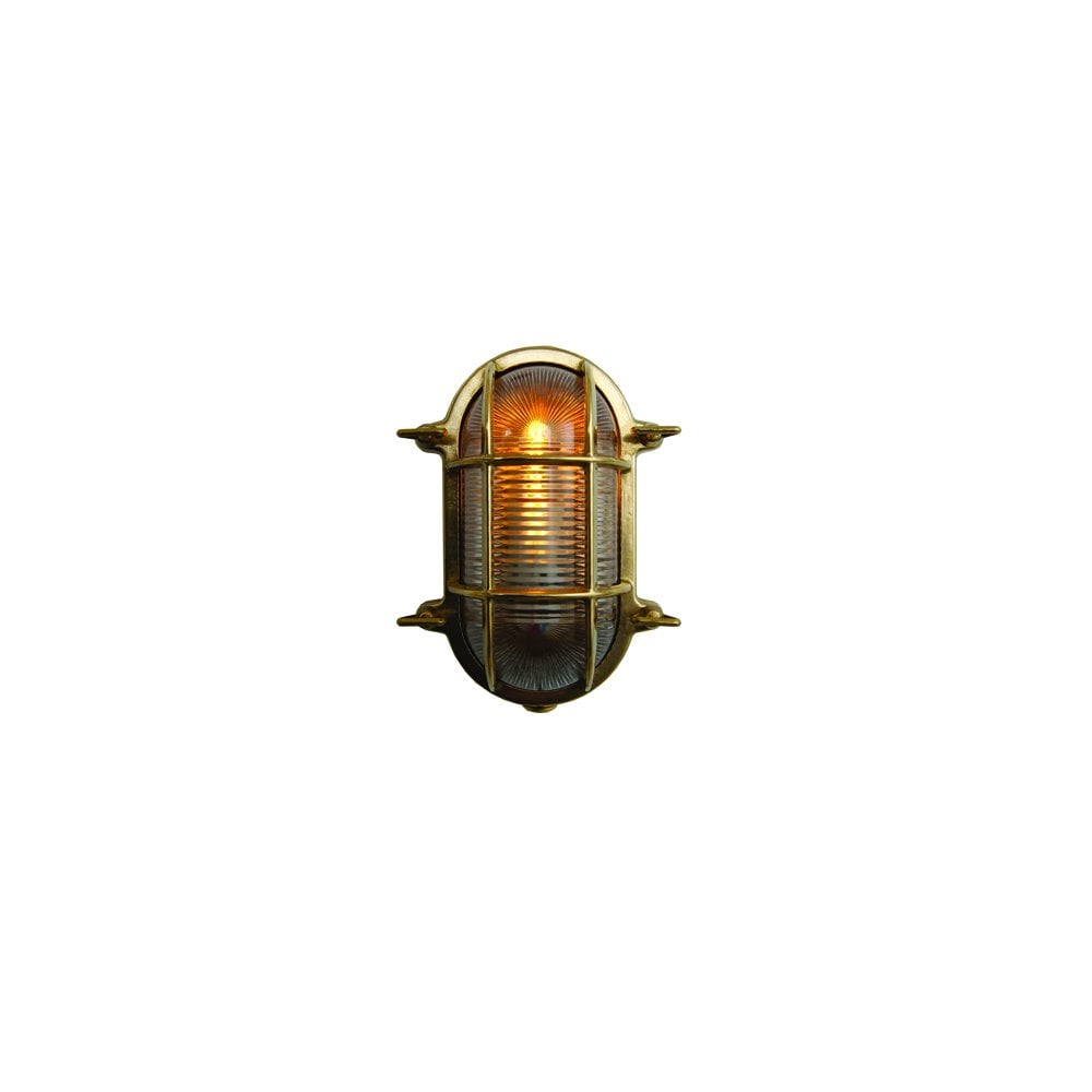 Ruben Brass Oval Marine Bulkhead Light