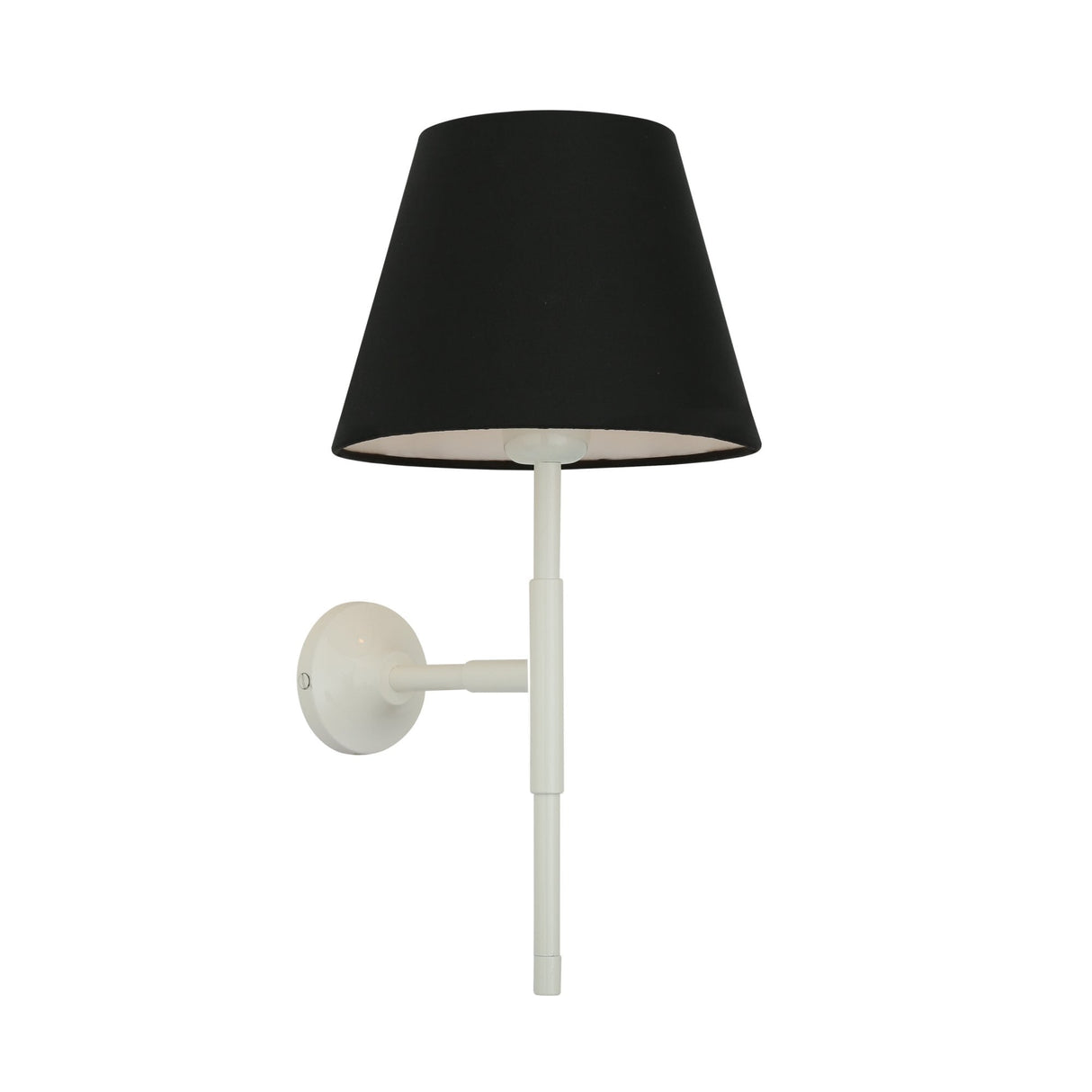 Contemporary Elegance Black Shade Wall Sconce