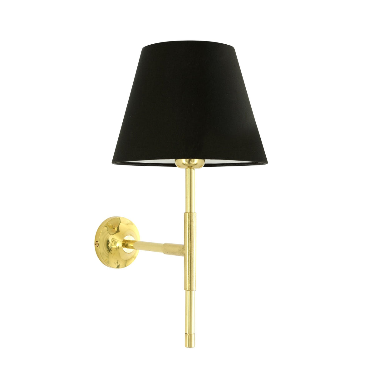 Contemporary Elegance Black Shade Wall Sconce