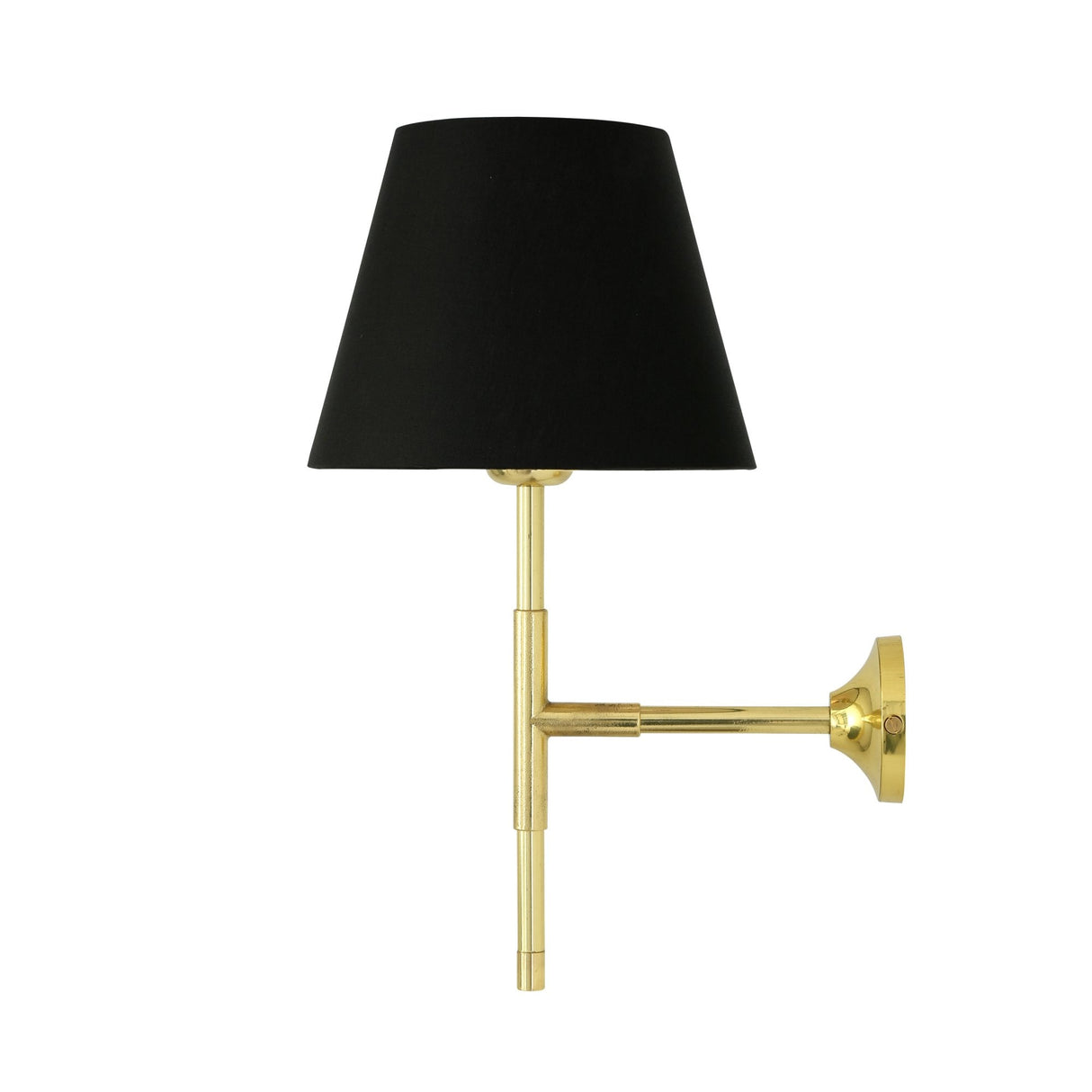 Contemporary Elegance Black Shade Wall Sconce