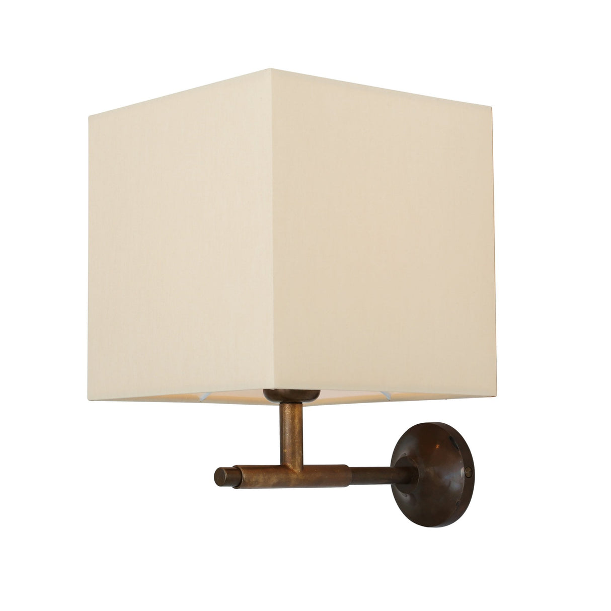Elegant Bangor Black Brass Wall Lamp with Drum Shade
