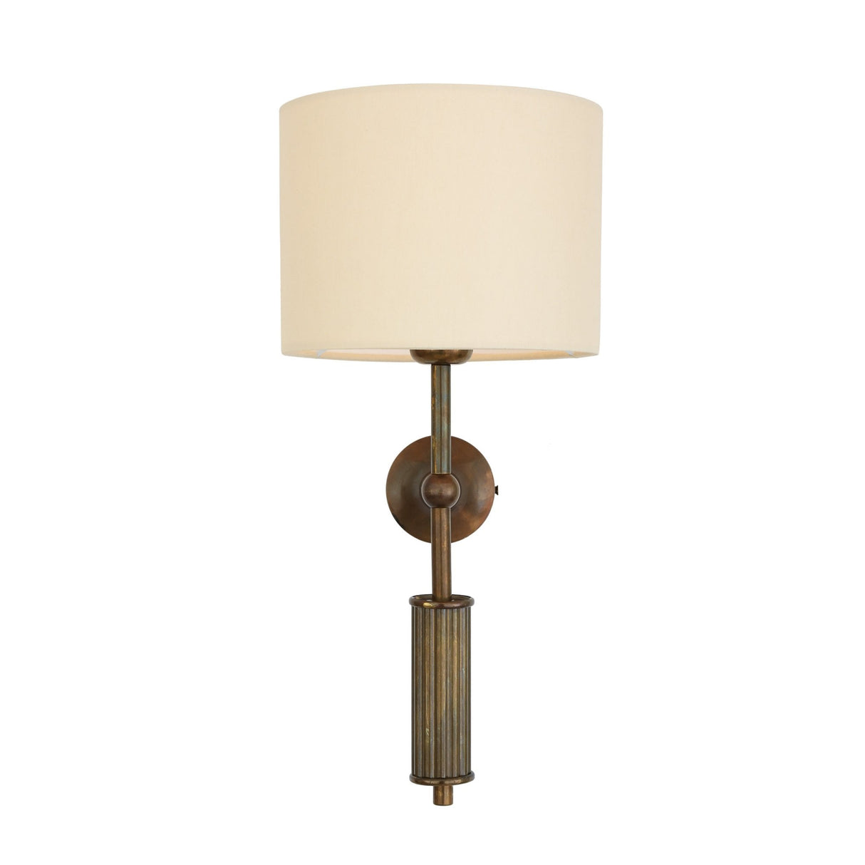 Vintage Brass Industrial Wall Sconce