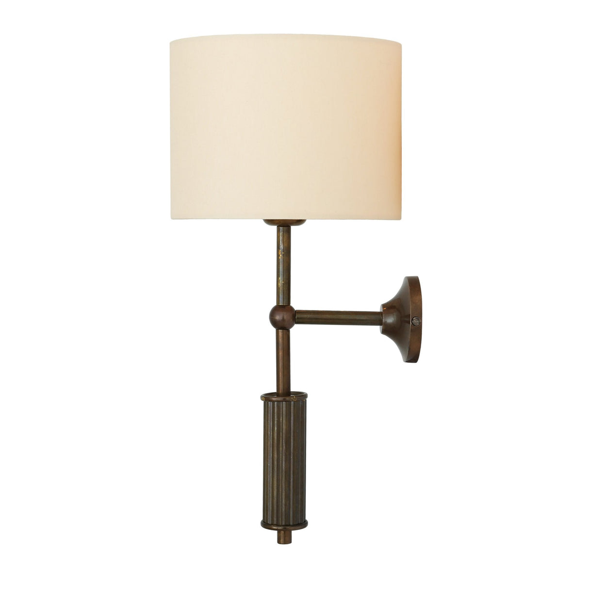 Vintage Brass Industrial Wall Sconce