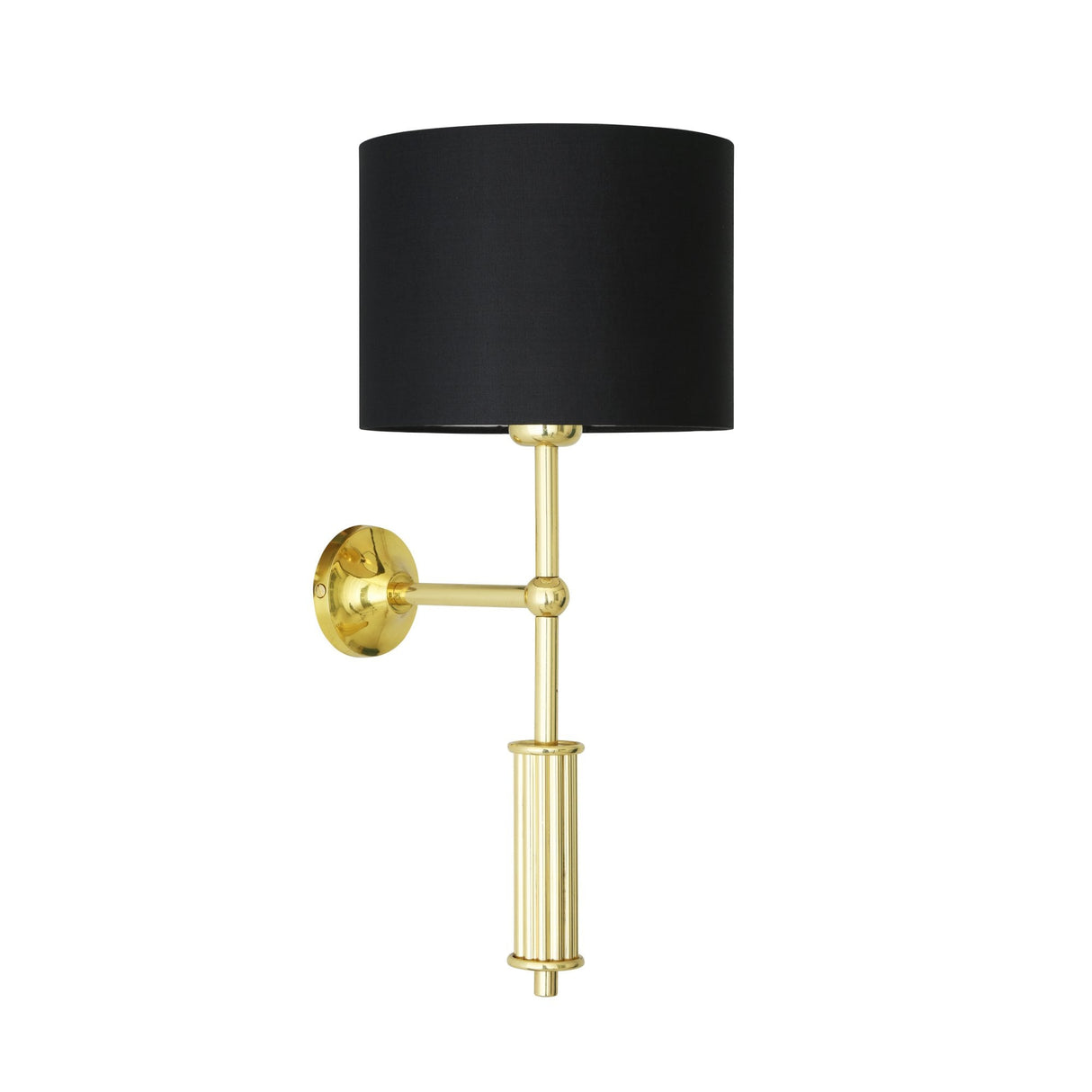 Vintage Brass Industrial Wall Sconce