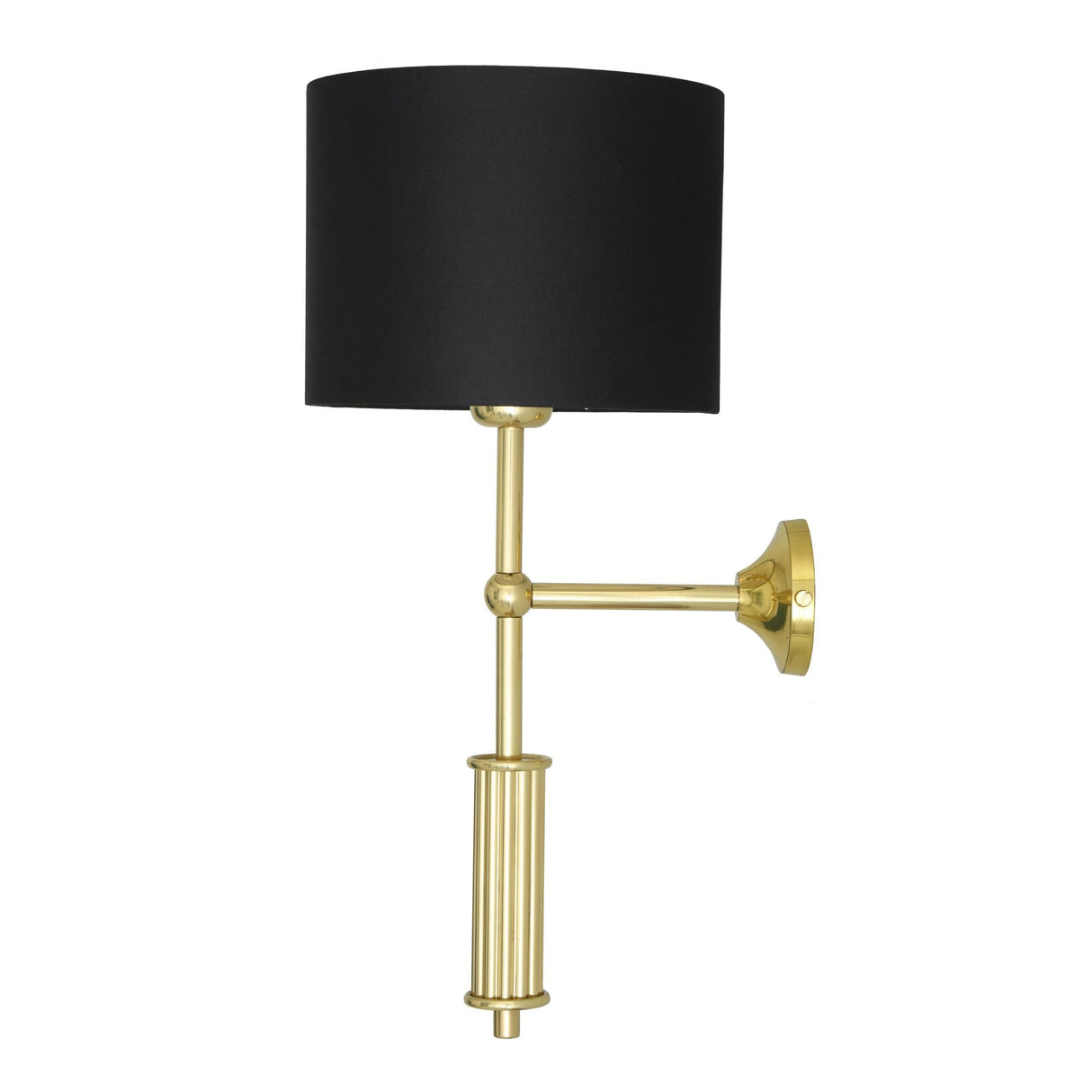 Vintage Brass Industrial Wall Sconce