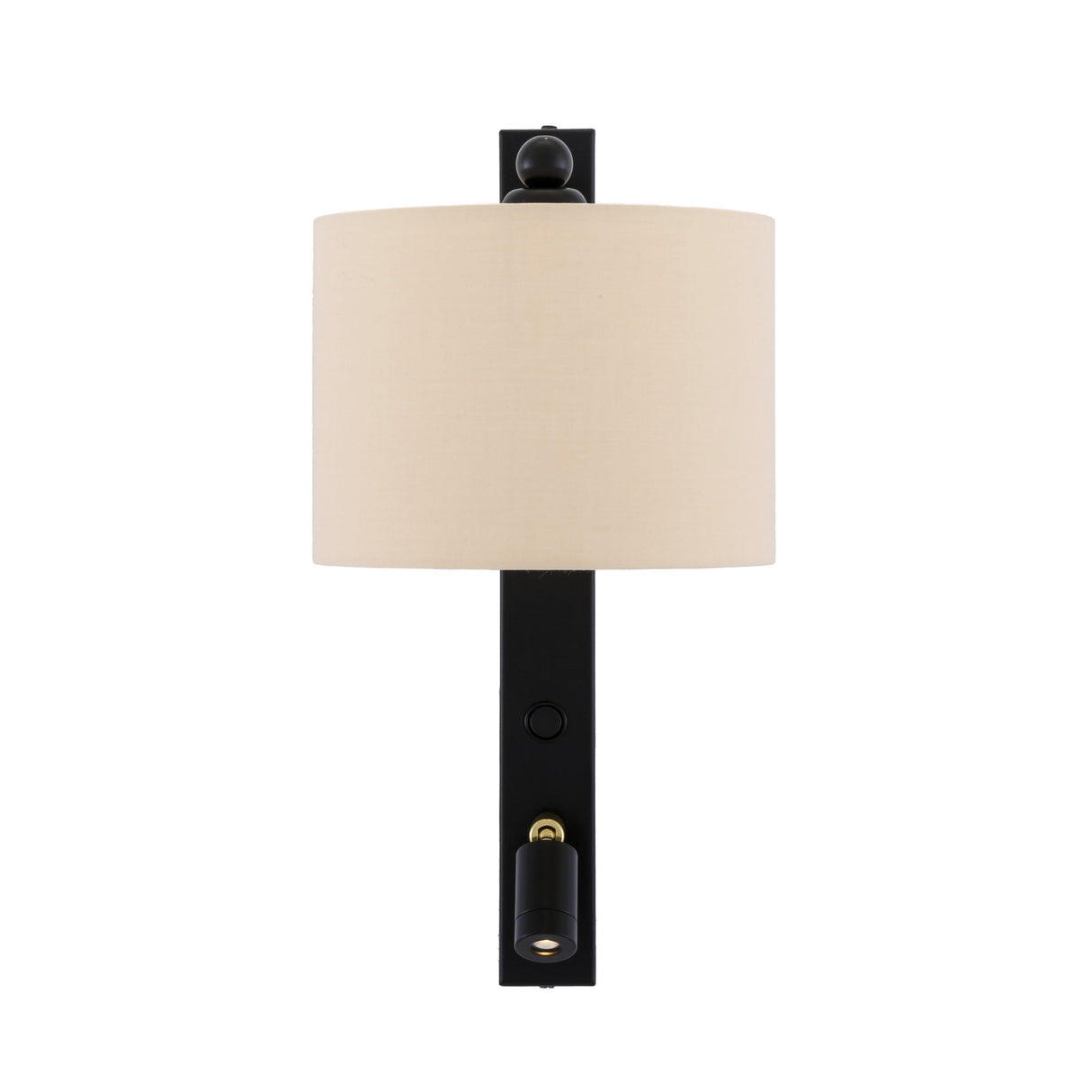 Khumo Elegant Brass Wall Light with Adjustable Reading Arm