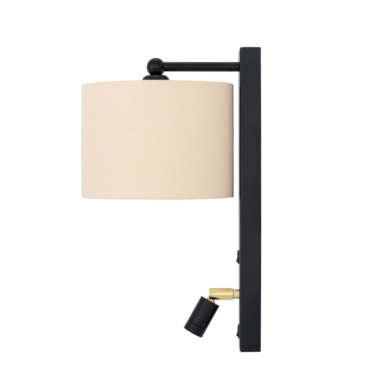 Khumo Elegant Brass Wall Light with Adjustable Reading Arm