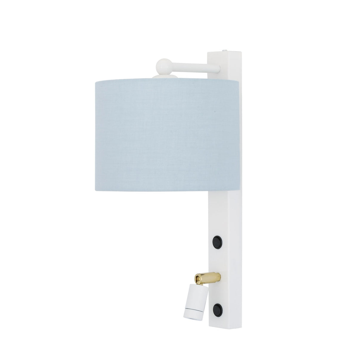 Khumo Elegant Brass Wall Light with Adjustable Reading Arm