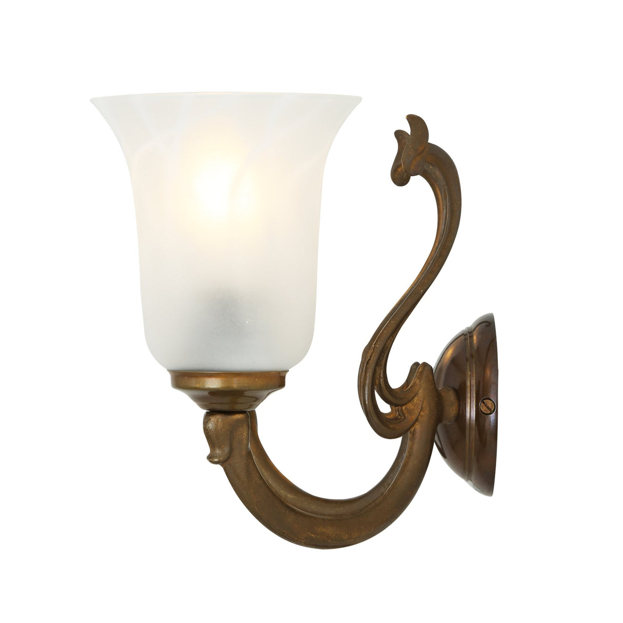 Classic Brisbane Double Arm Brass Wall Light Fixture