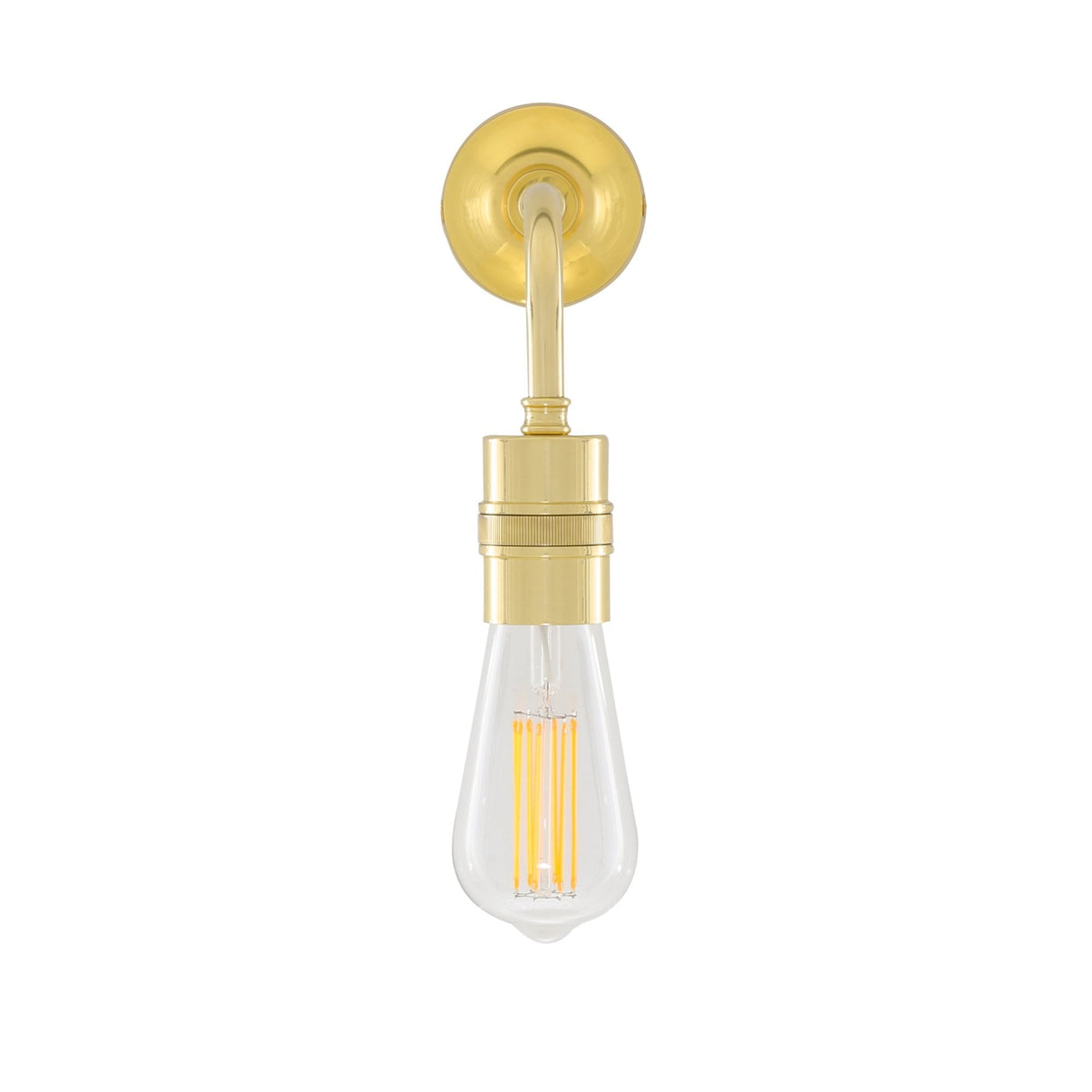 Antique Brass Minimalist Wall Light