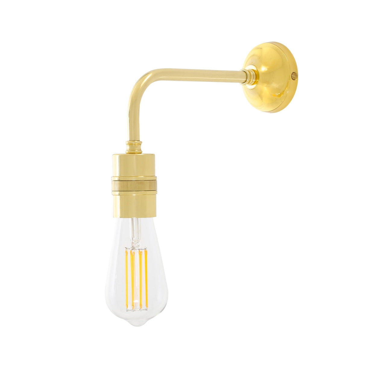 Antique Brass Minimalist Wall Light