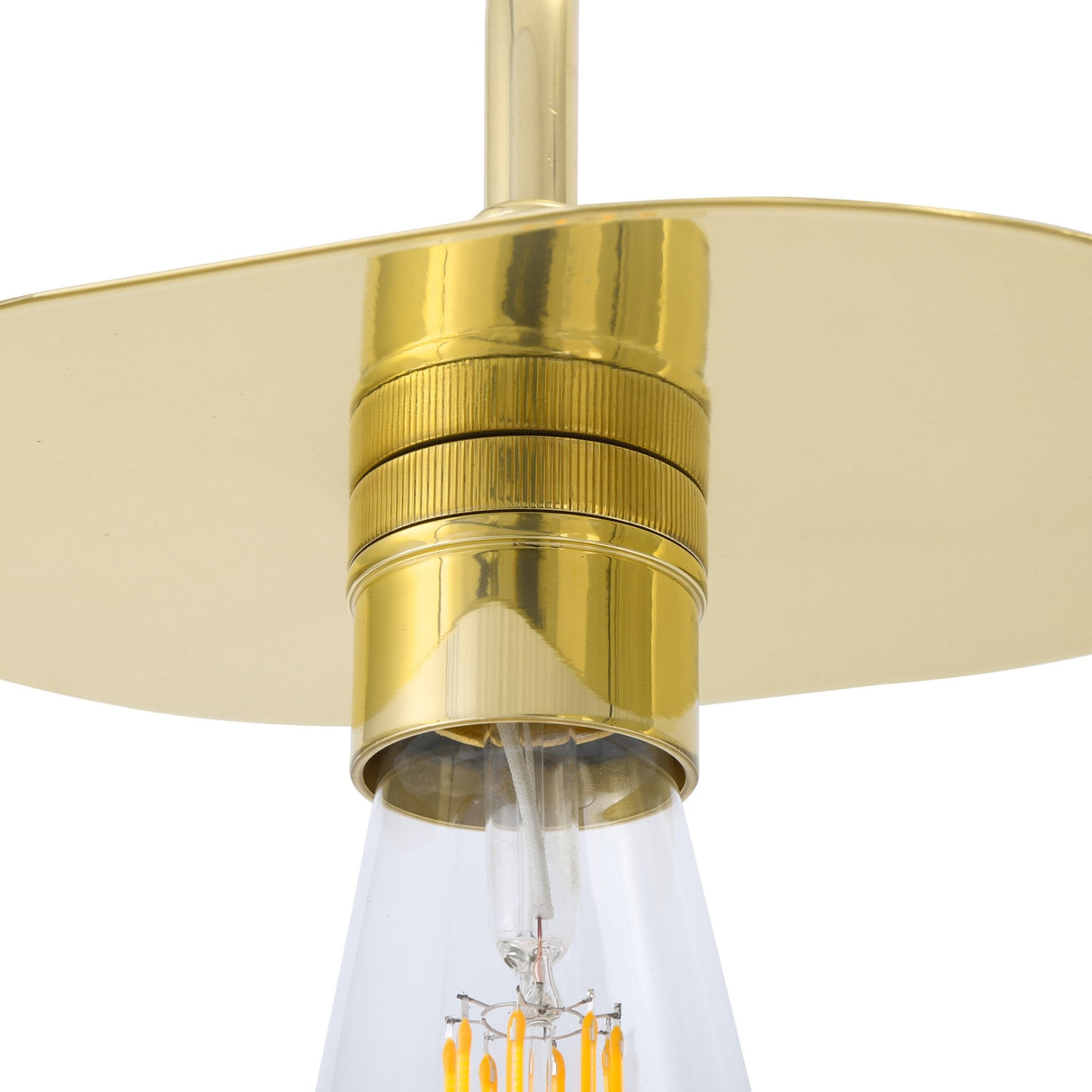 Antique Brass Kigoma Wall Light with Curved Shade