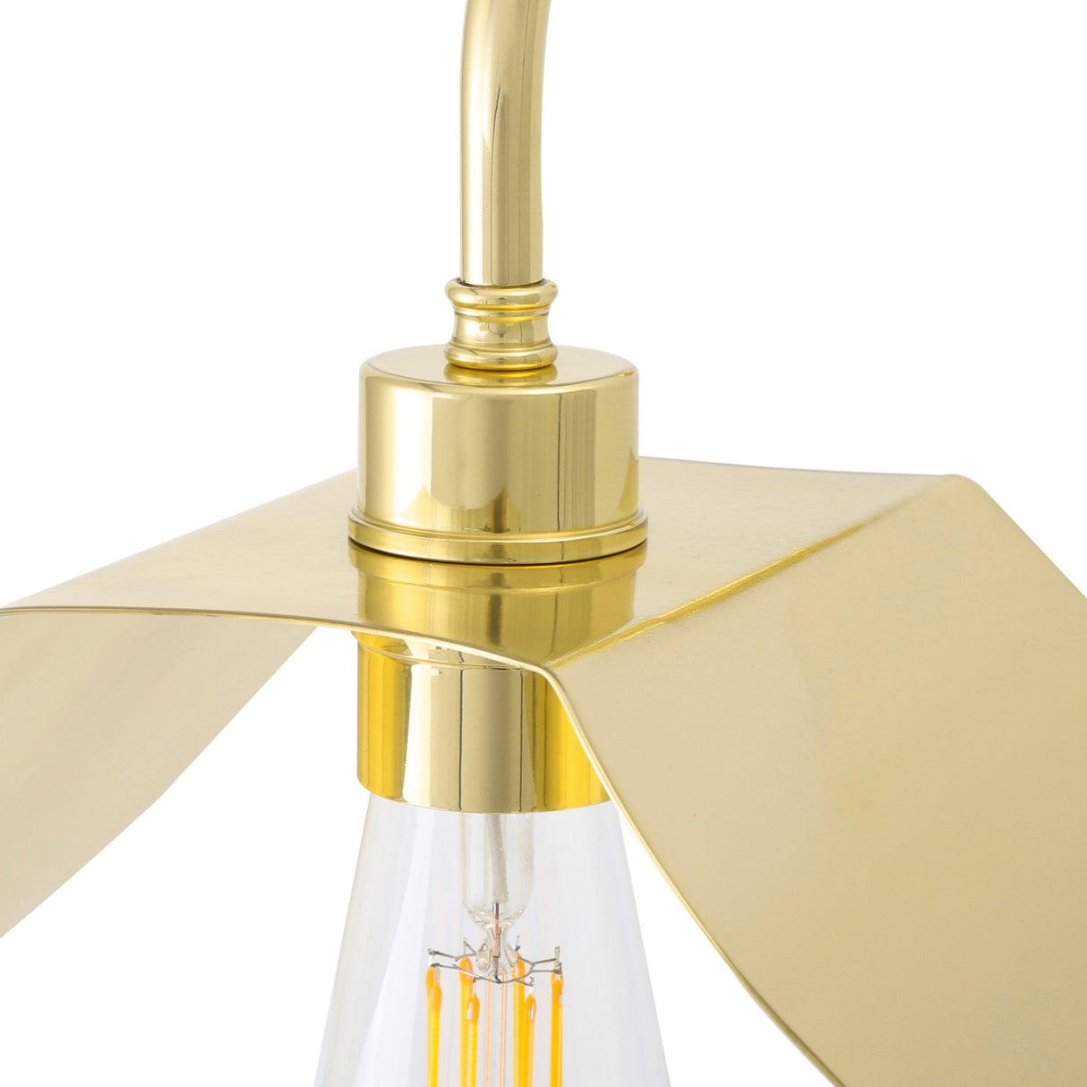 Dodoma Antique Brass Wall Sconce with Angular Shade