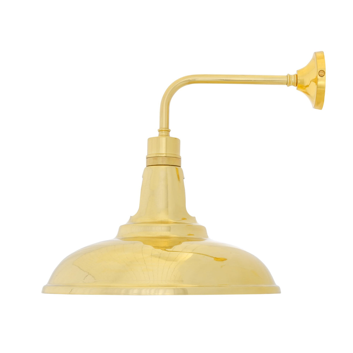 Antique Brass Industrial Wall Light - Geneva Collection